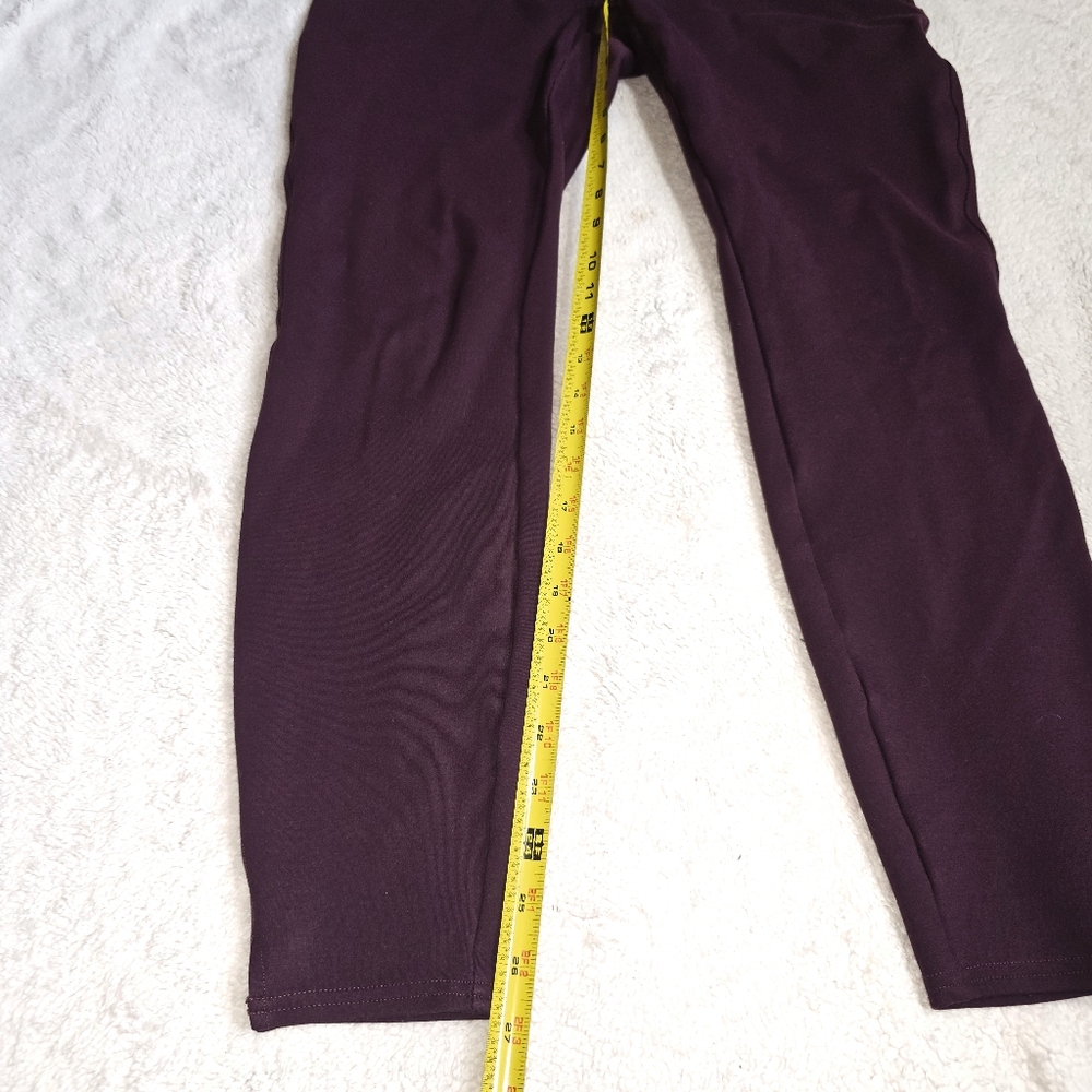 SPANX plum purple ponte leggings L - Picture 11 of 11